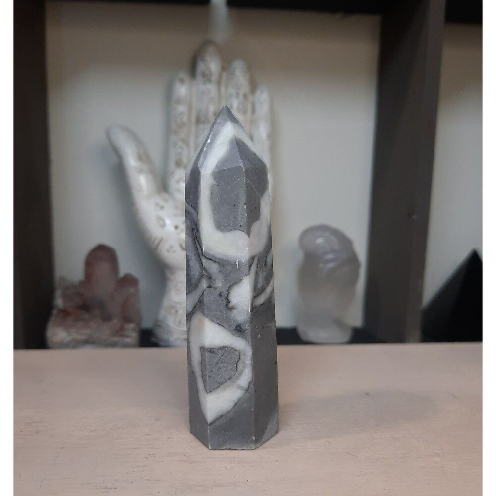 Thousand Eye Jasper Crystal Tower
